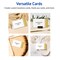 Avery; Avery Printable Rectangle Cards with Sure Feed Technology, Double-Dipped Gold Edge Design, 2" x 3.5", Matte White Cards, Laser/Inkjet, 80 Total, Great for Business Cards; Category:Cardstock; Image:7